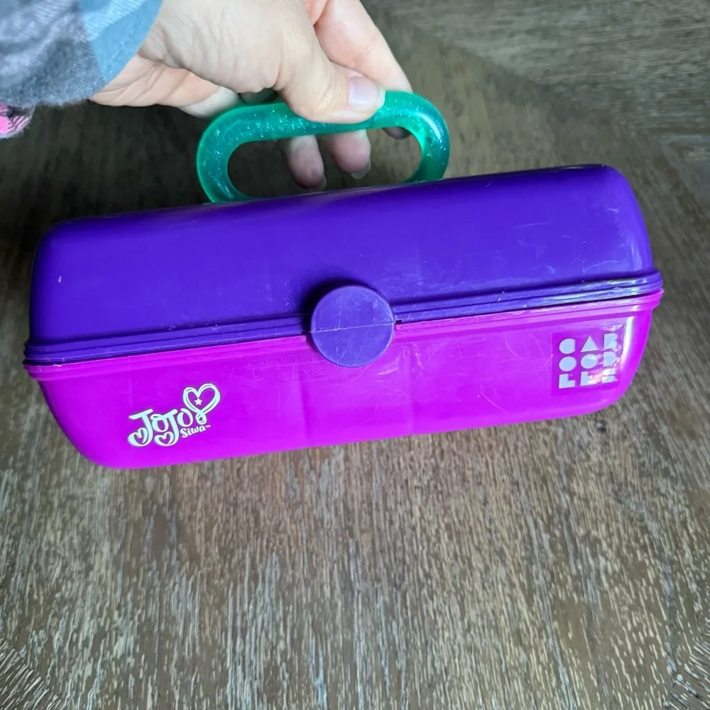 JoJo Siwa Purple caboodle small makeup case / kids carry case